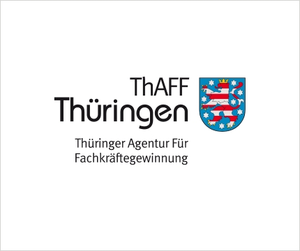 Logo der Agentur für Fachkräftegewinnung in Thüringen in Abkürzung ThAFF