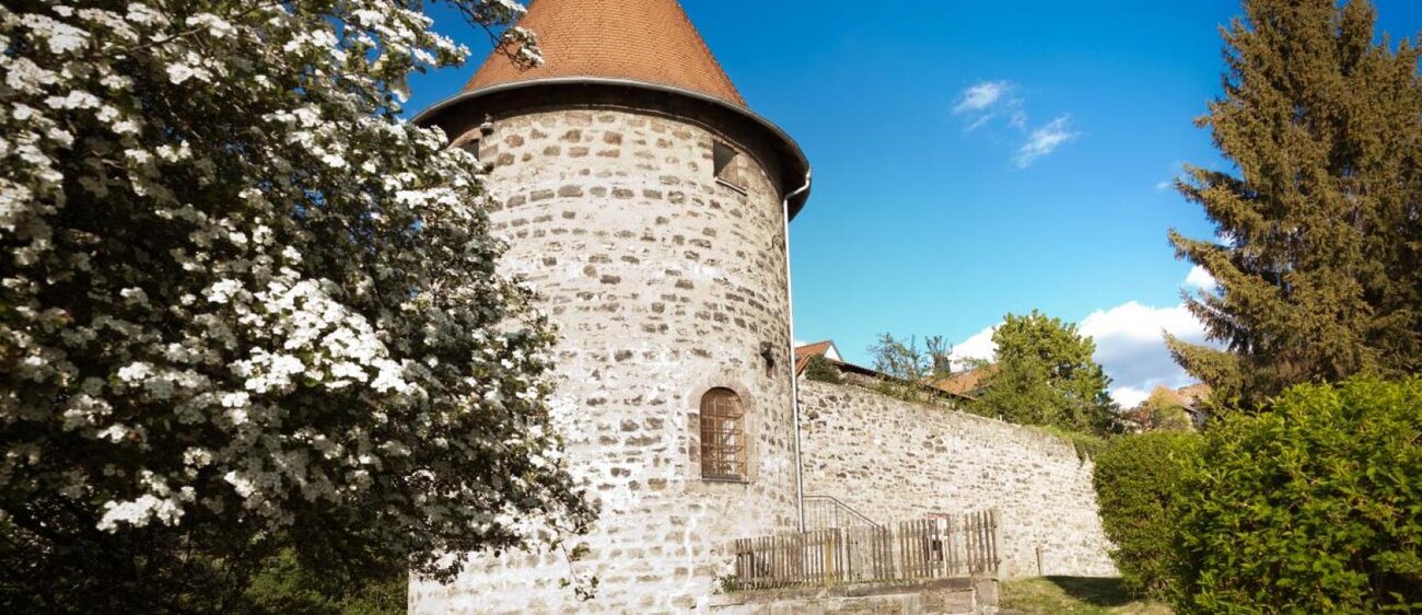 Der Marterturm ist Teil der Stadtbefestigung Kahlas.