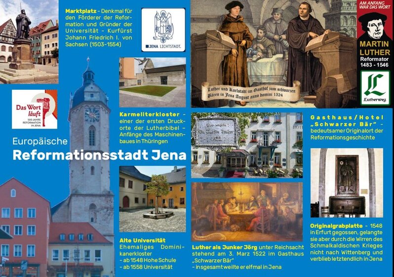 Mitteldeutschland ist Lutherland - 500 Jahre Europäische Reformationsstadt Jena (Historisches Gedenken)