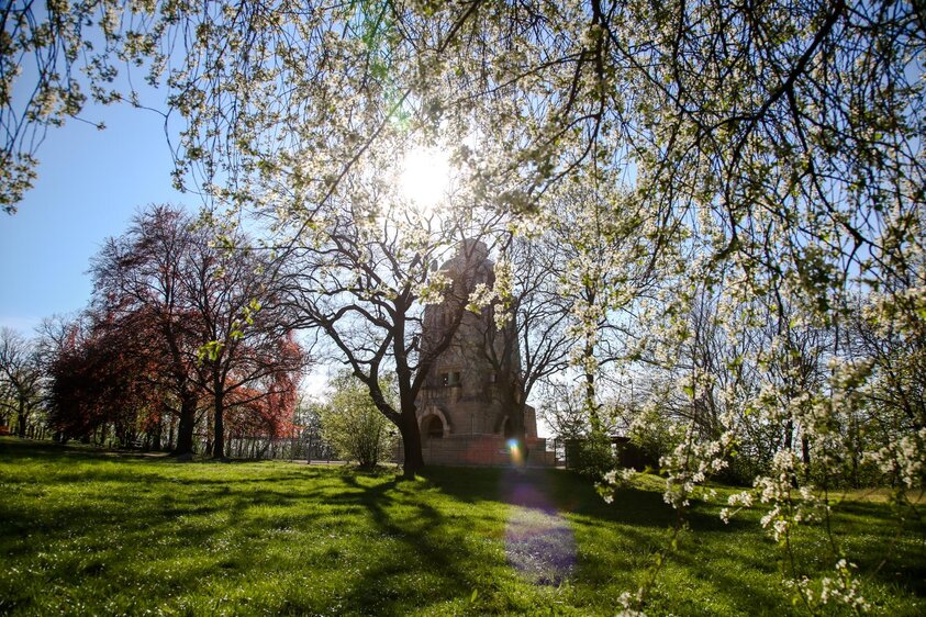 Frühjahrsputz am Bismarckturm